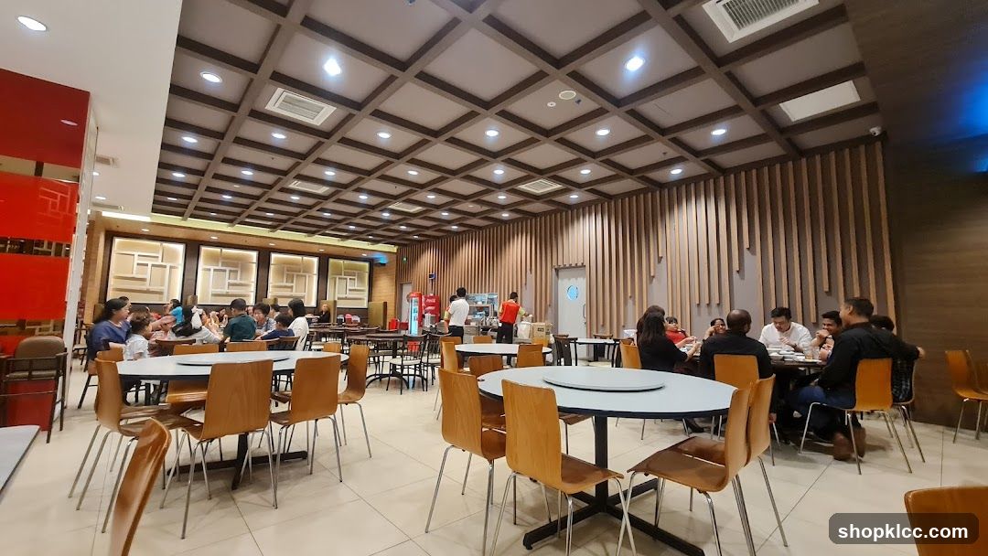 Restaurant Interior with Patrons