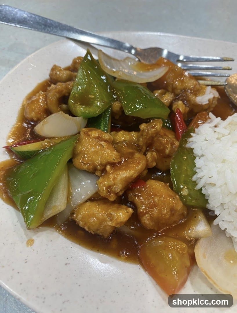 Sweet and Sour Chicken with Rice