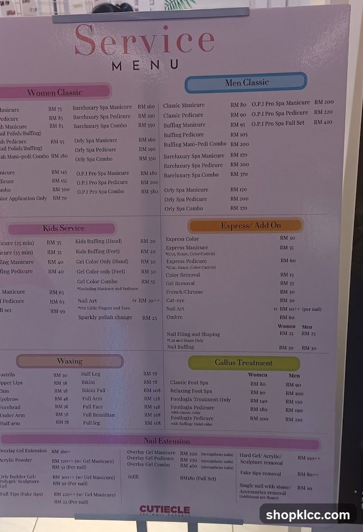Service Menu