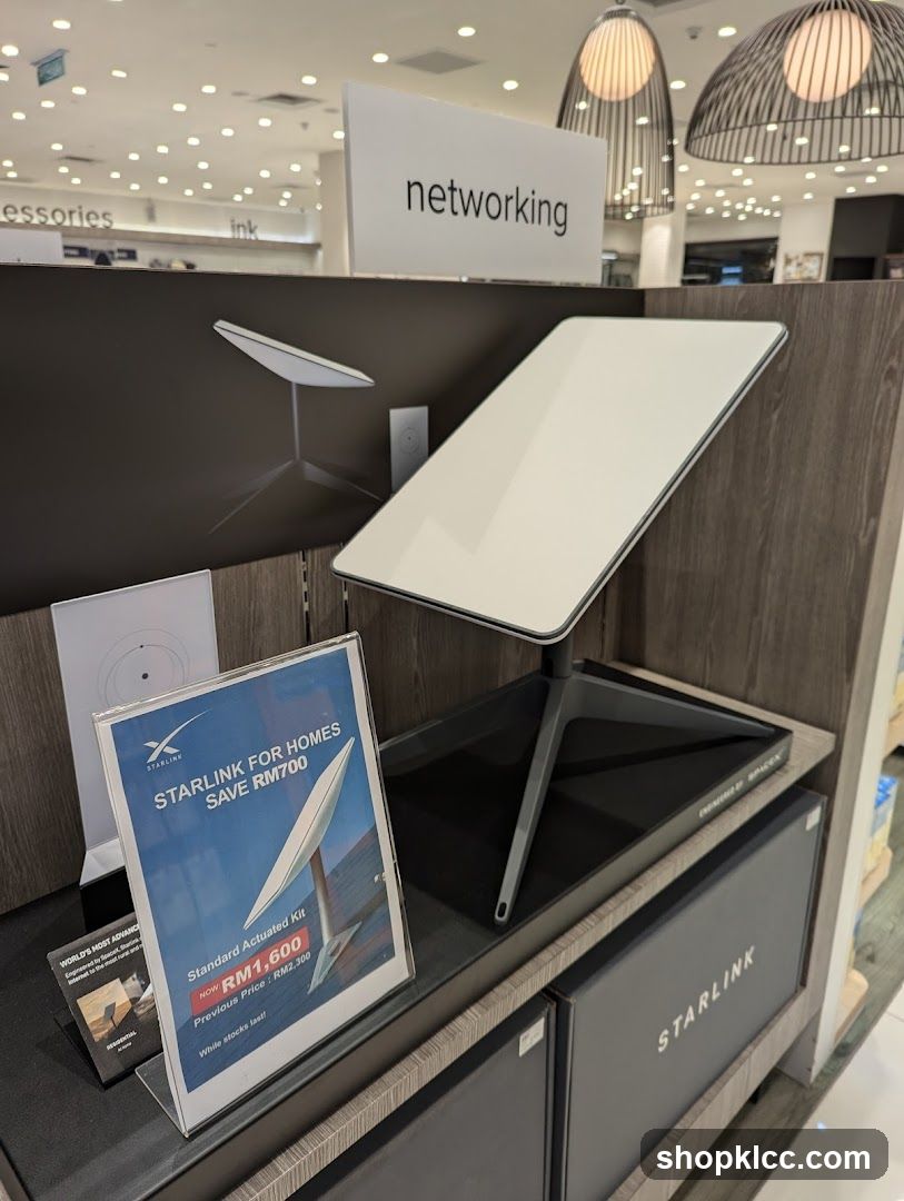 Starlink Networking Equipment Display