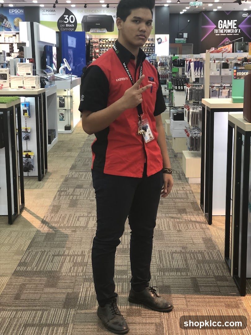 Store Employee Posing
