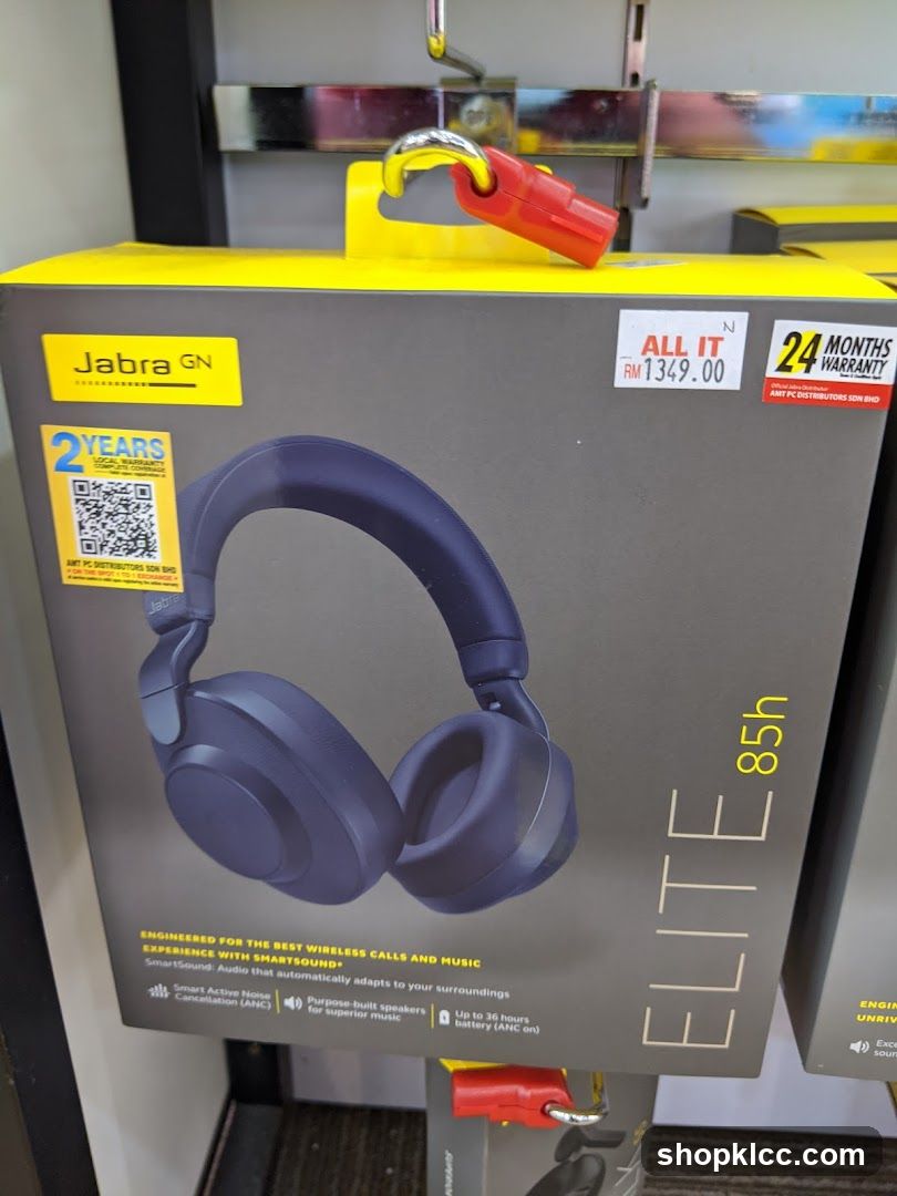 Jabra Elite 85h Headphones Box