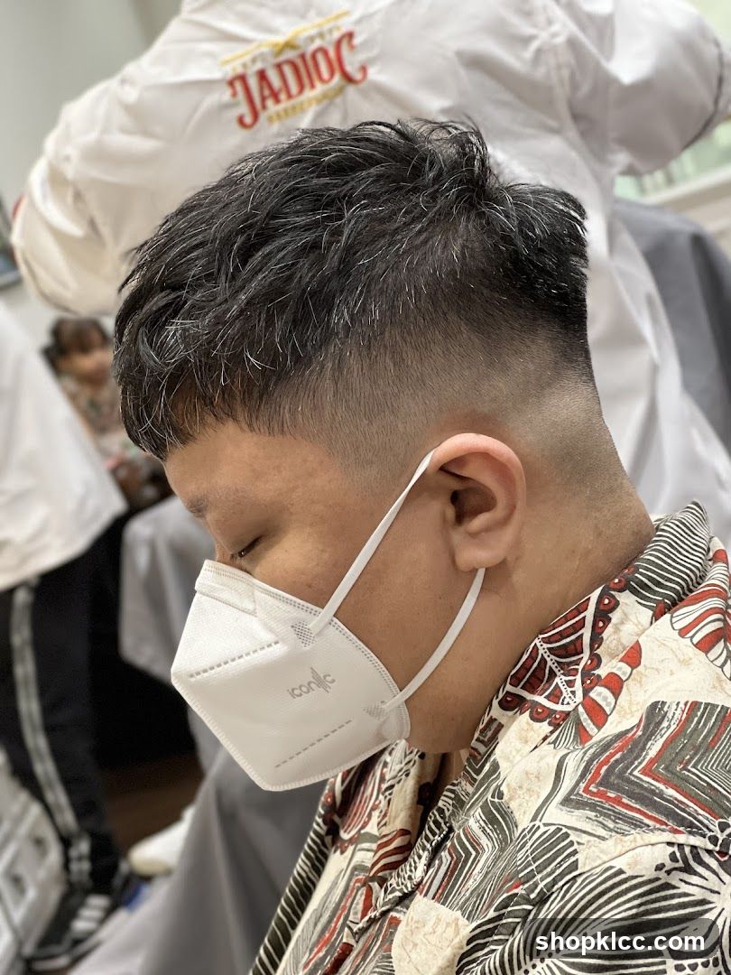 Man getting a haircut