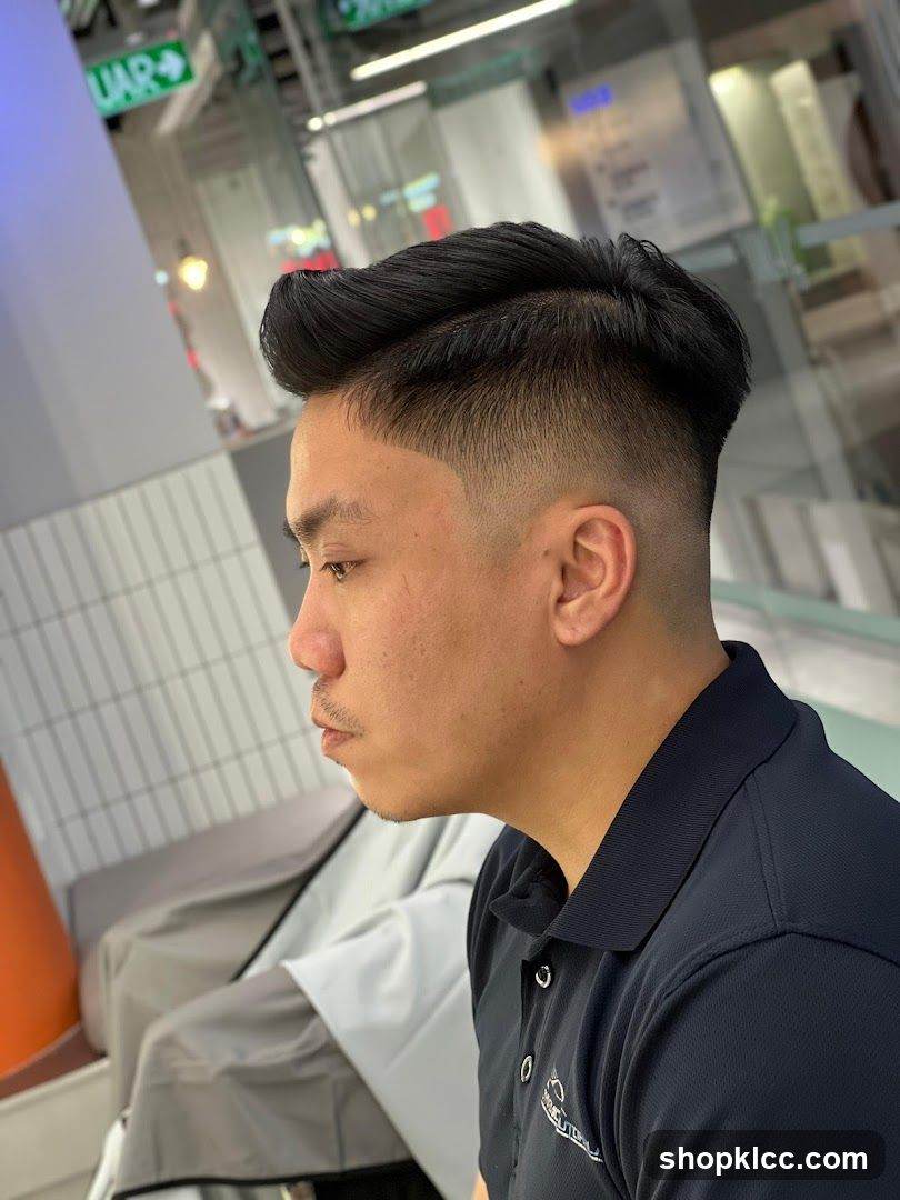 Man with a Fade Haircut