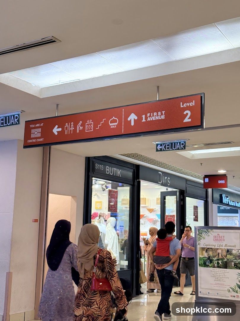 Mall Directory and Storefronts