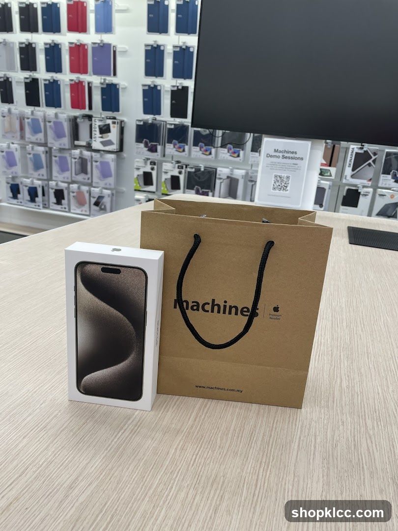 iPhone Box and Shopping Bag