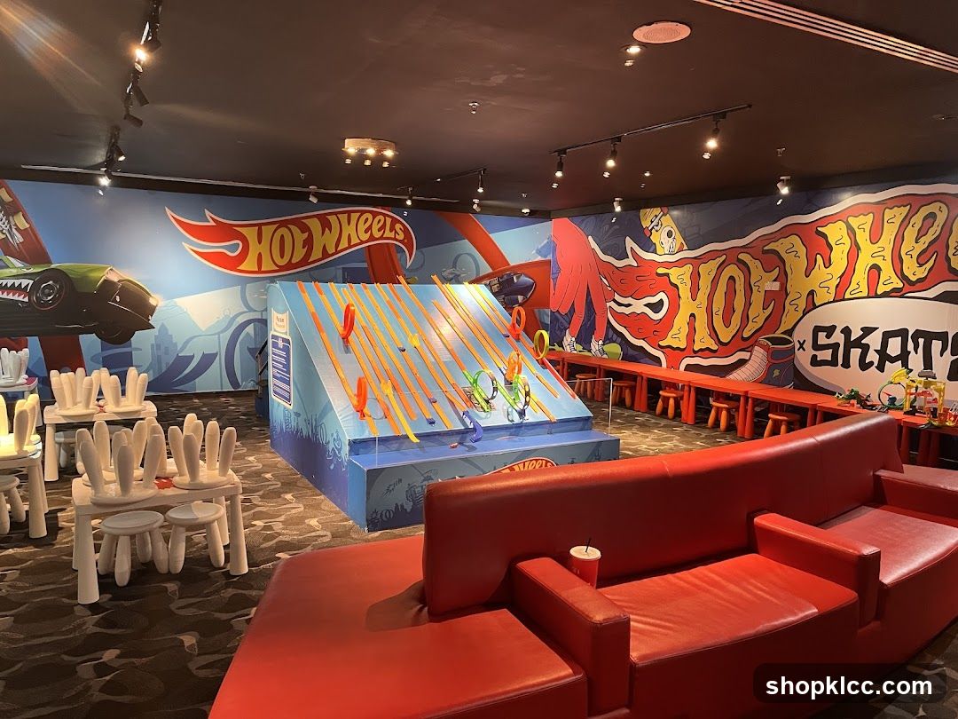 Hot Wheels themed play area