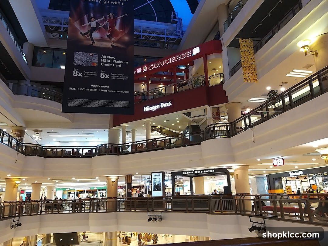 Mall Interior with Shops and Advertisements