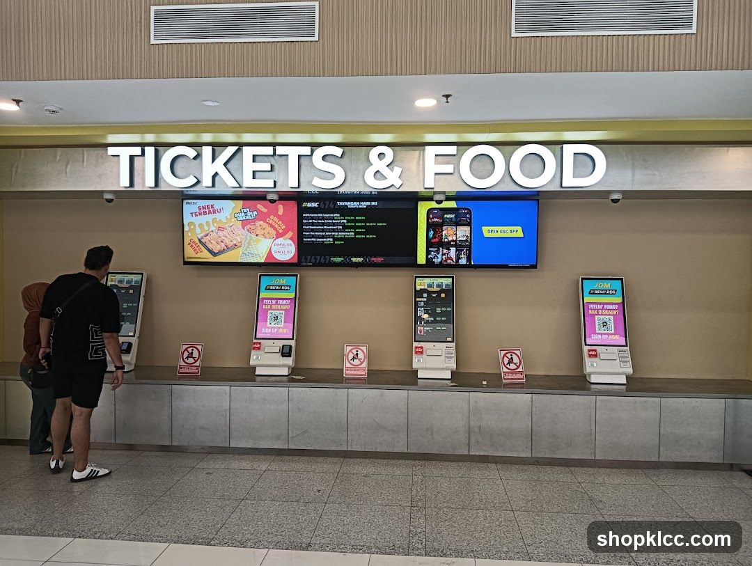 Cinema Ticket and Food Counter