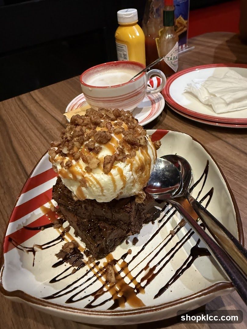 Brownie Sundae with Coffee