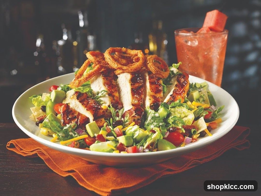 Chicken Salad with Onion Rings