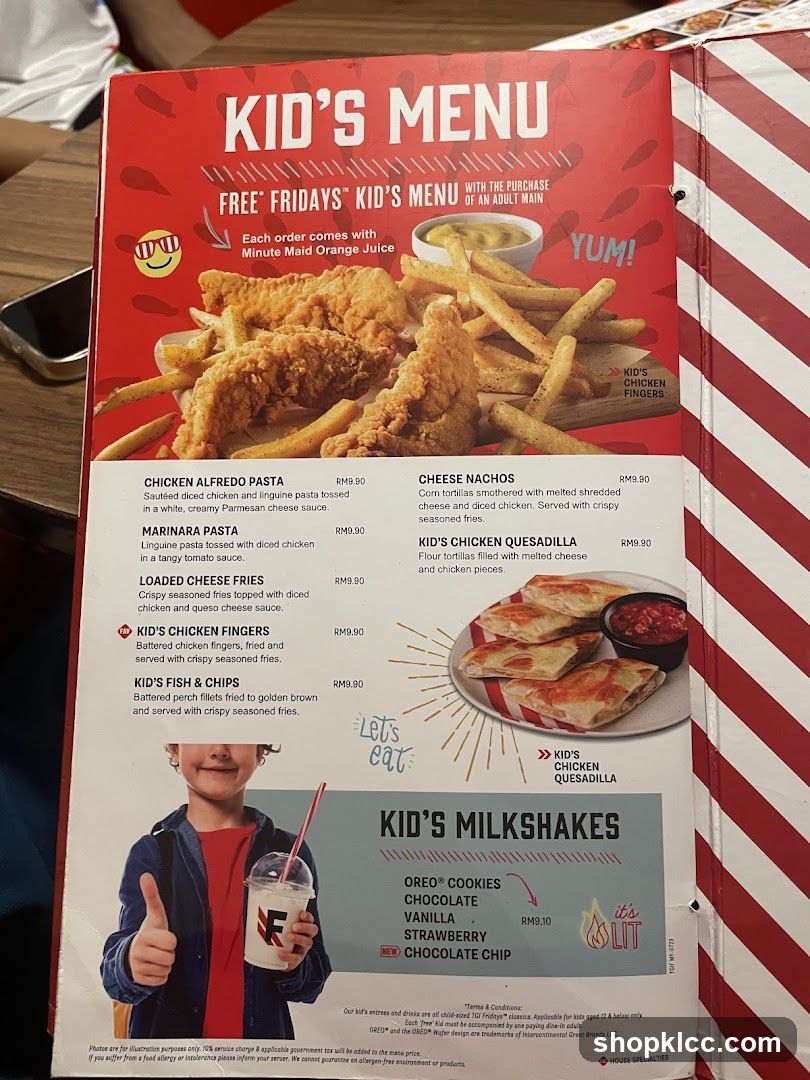 KID'S MENU