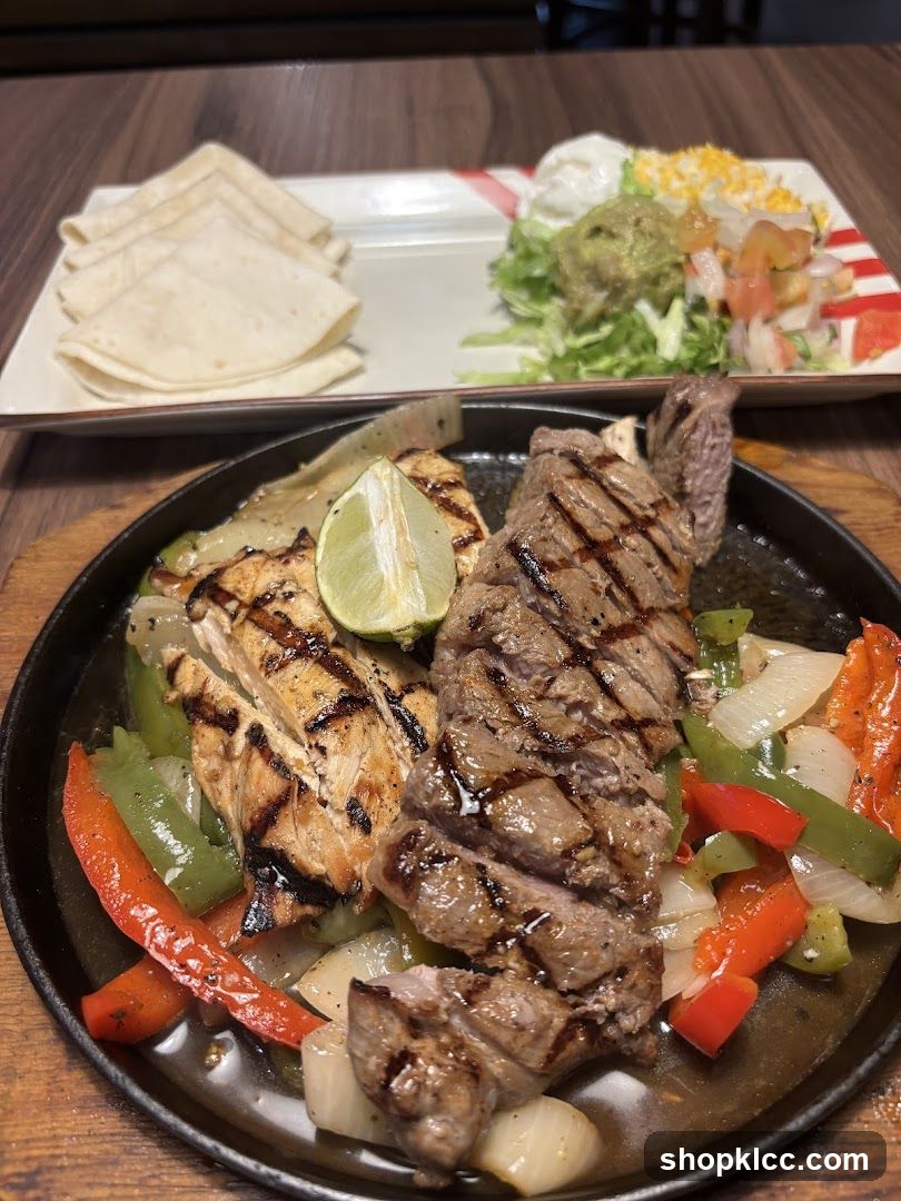 Fajitas with Steak and Chicken