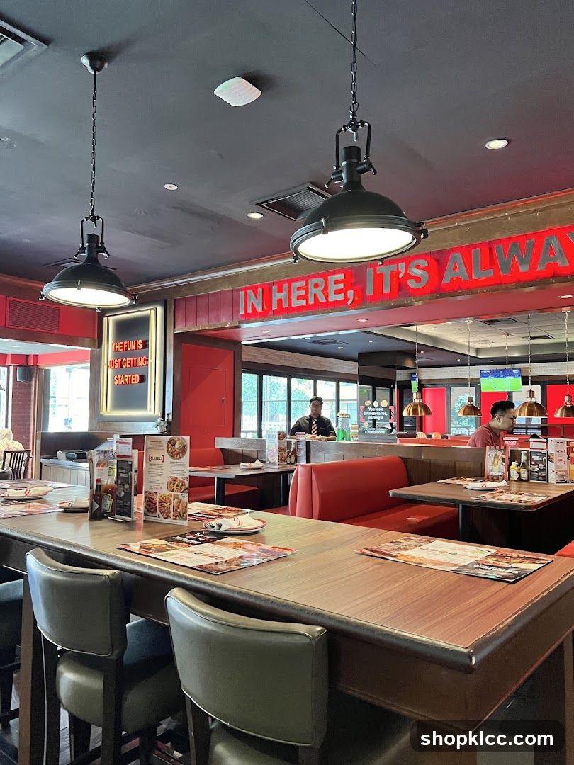 Restaurant Interior with Seating and Decor