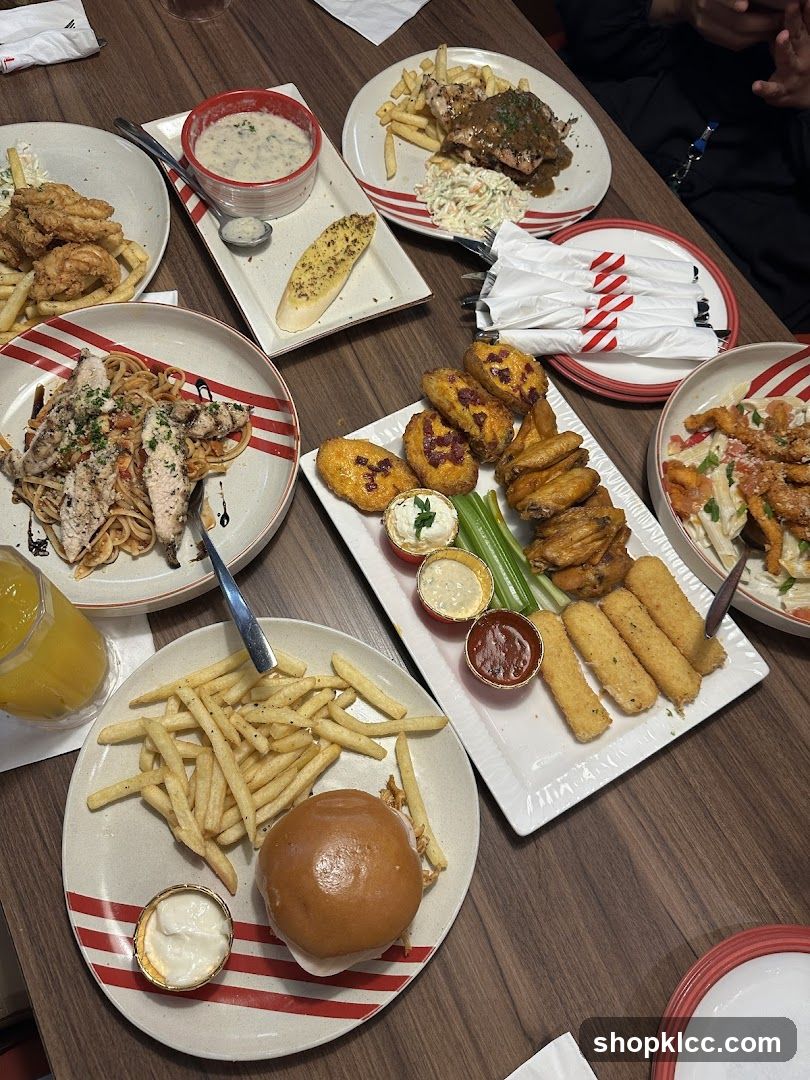 Assortment of Food on a Table