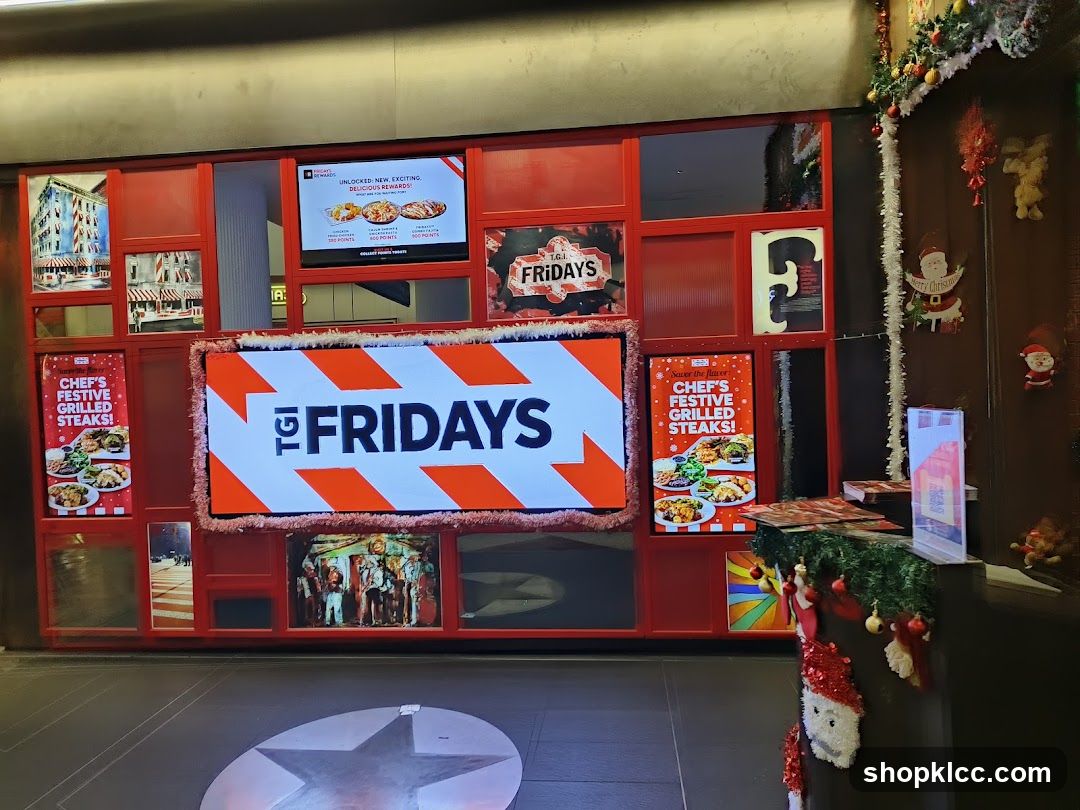 TGI Fridays Festive Display
