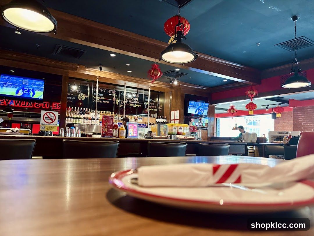 Bar Interior with TVs and Decorations