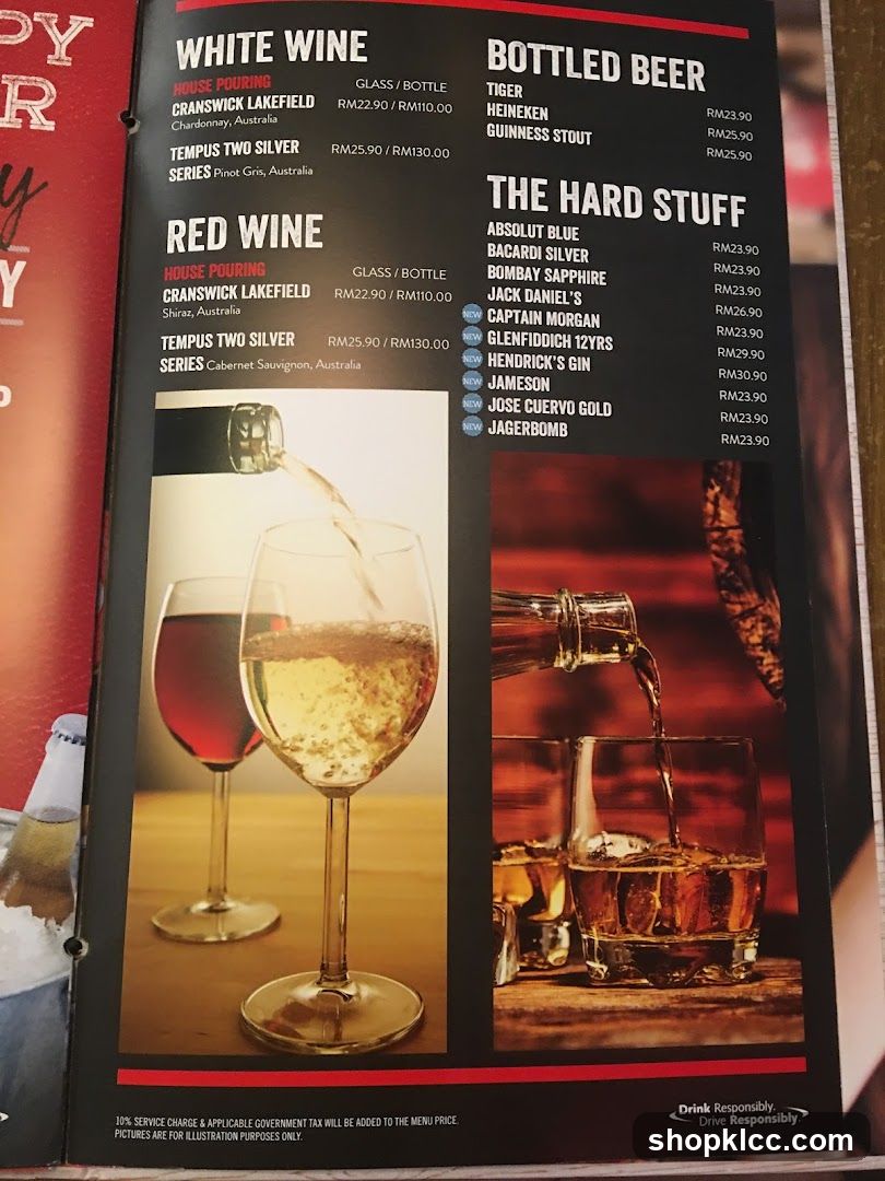 Drinks Menu