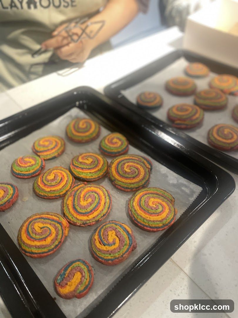 Rainbow Swirl Cookies