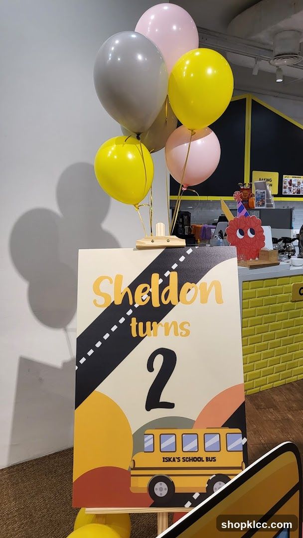 Birthday Sign with Balloons
