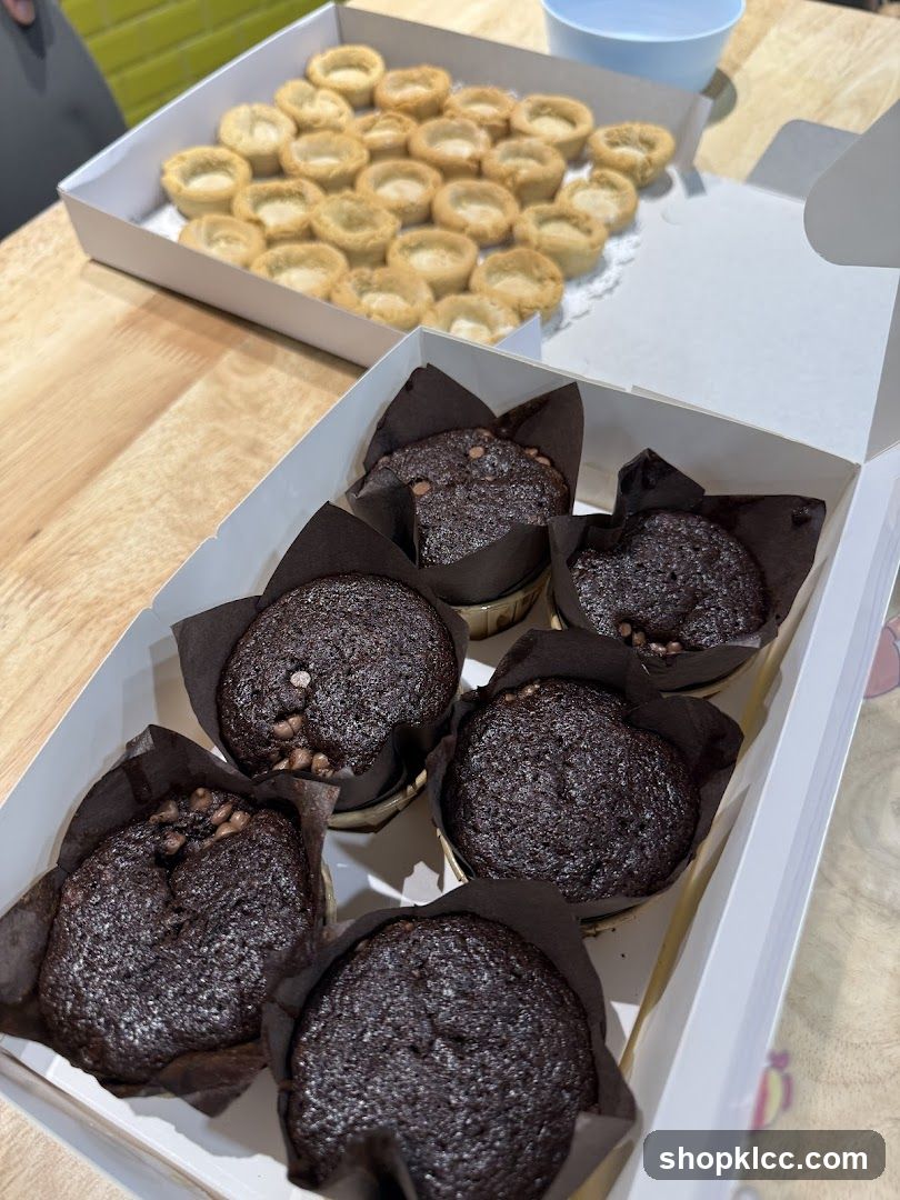 Chocolate Muffins and Mini Tarts