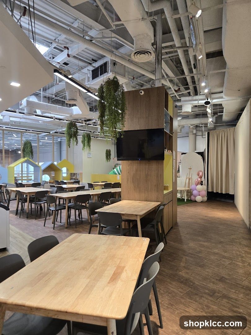 Indoor Play Area with Dining Tables
