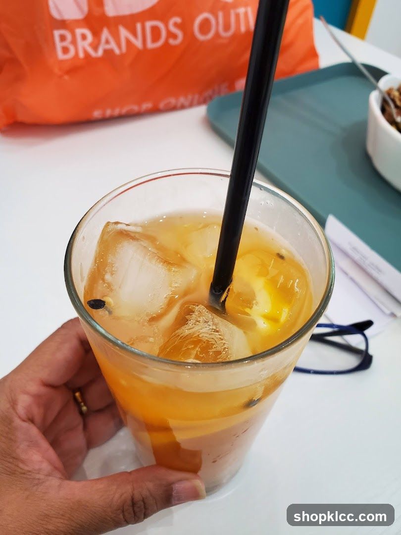Iced Drink with Straw