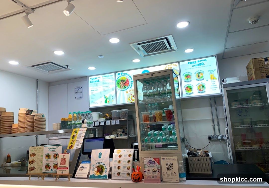 Restaurant Counter with Menu Boards