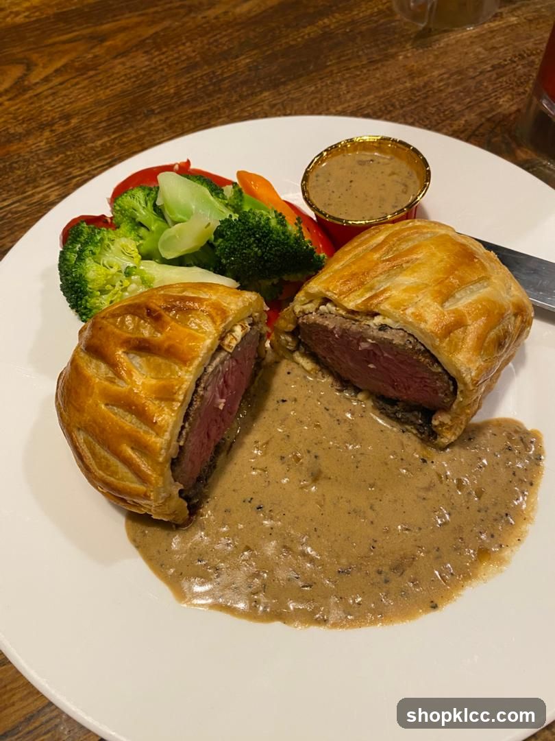 Beef Wellington with Vegetables