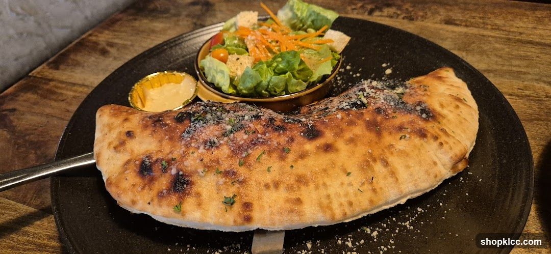 Calzone with Side Salad