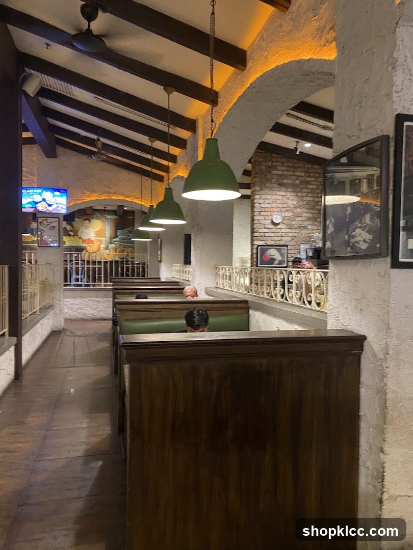 Restaurant Interior with Booth Seating