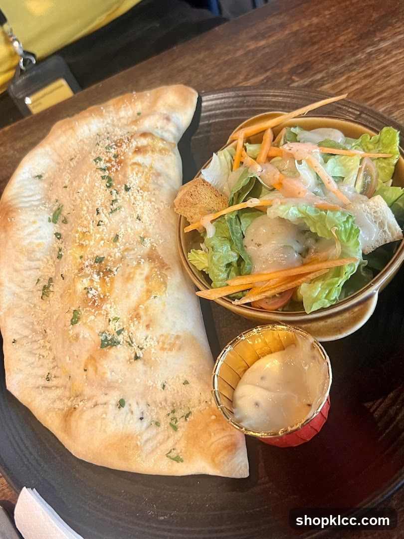 Calzone with Salad