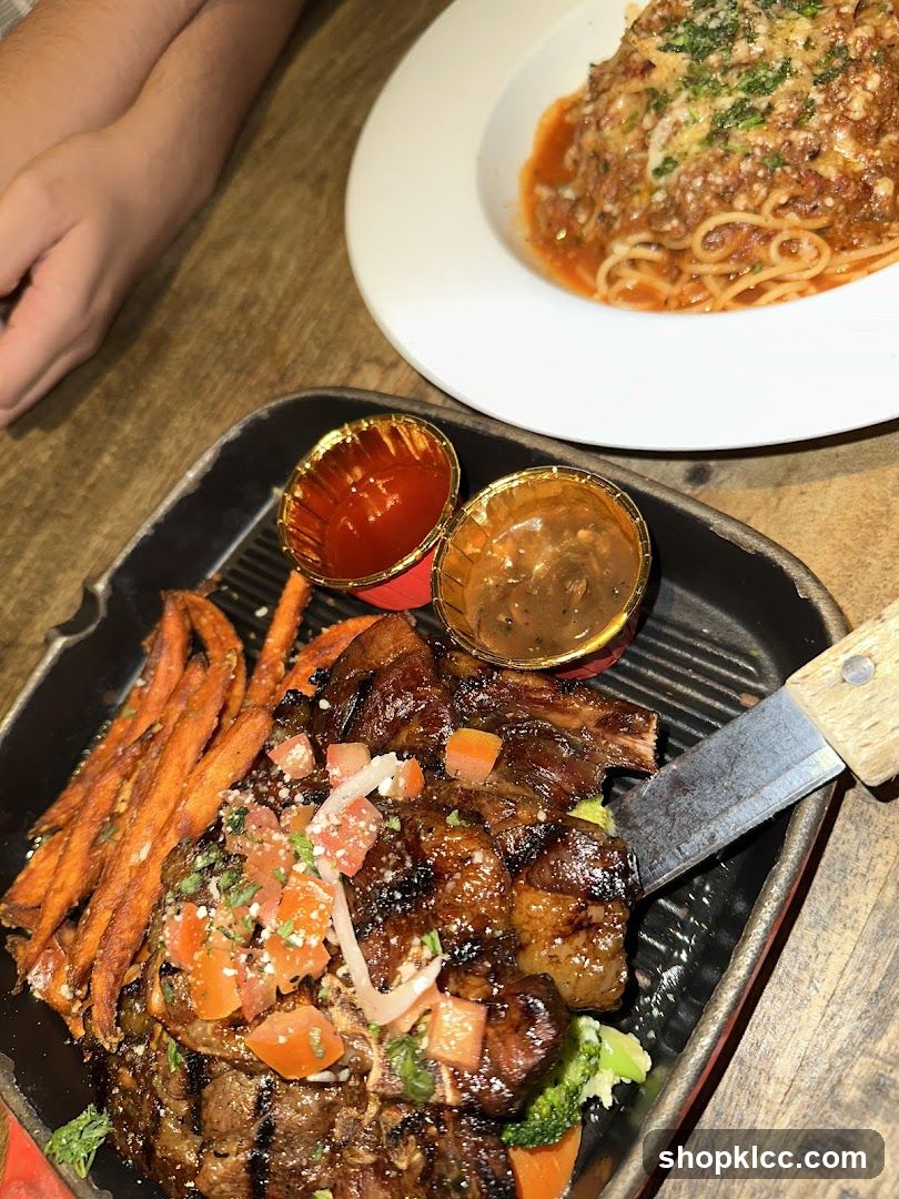 Steak and Spaghetti
