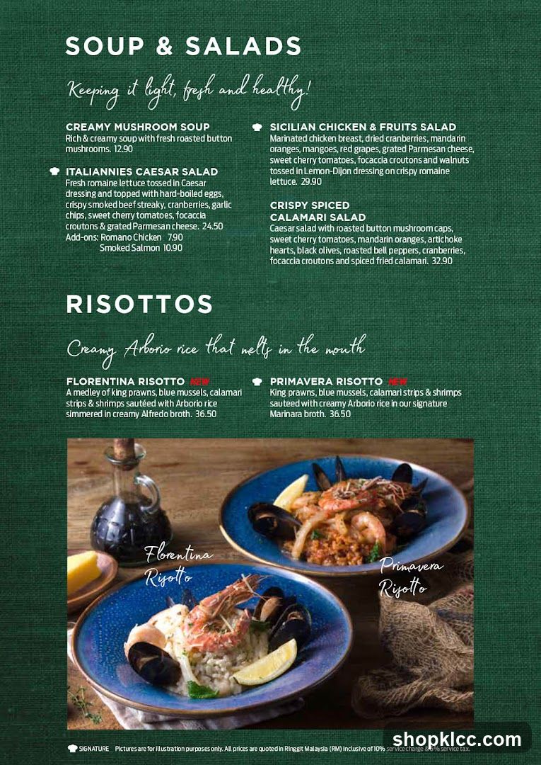 Soup & Salads and Risottos