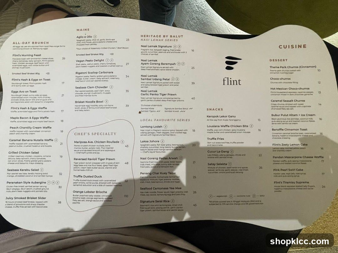 Flint Menu