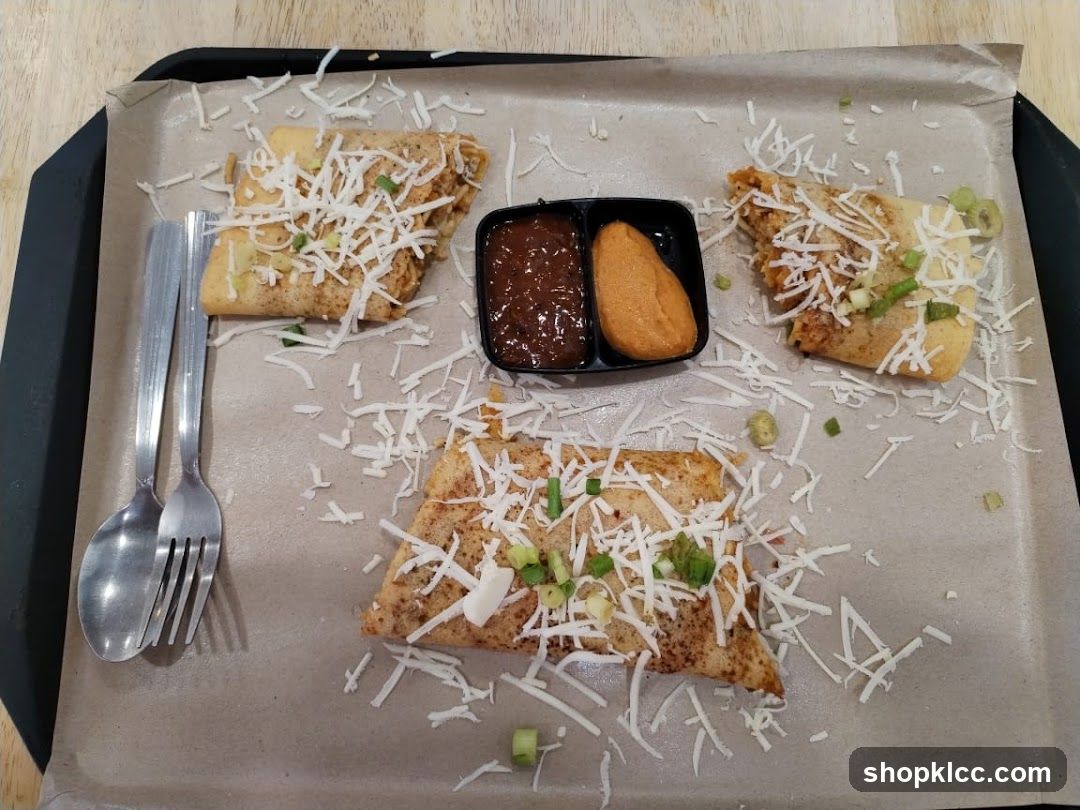 Savory Crepes with Cheese and Dip