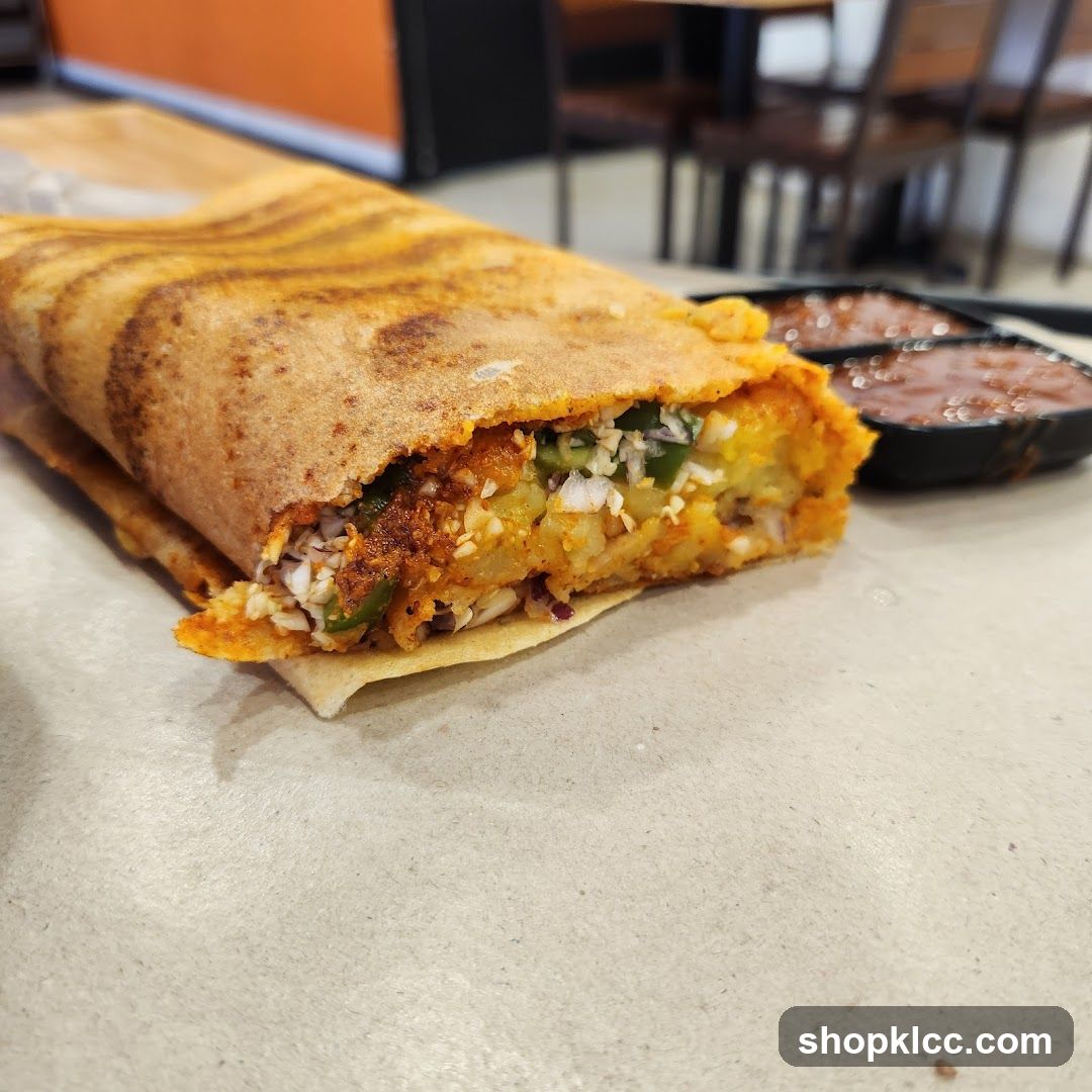 Masala Dosa with Chutney