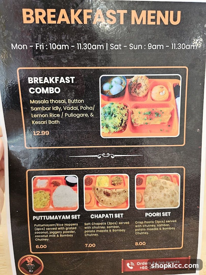BREAKFAST MENU