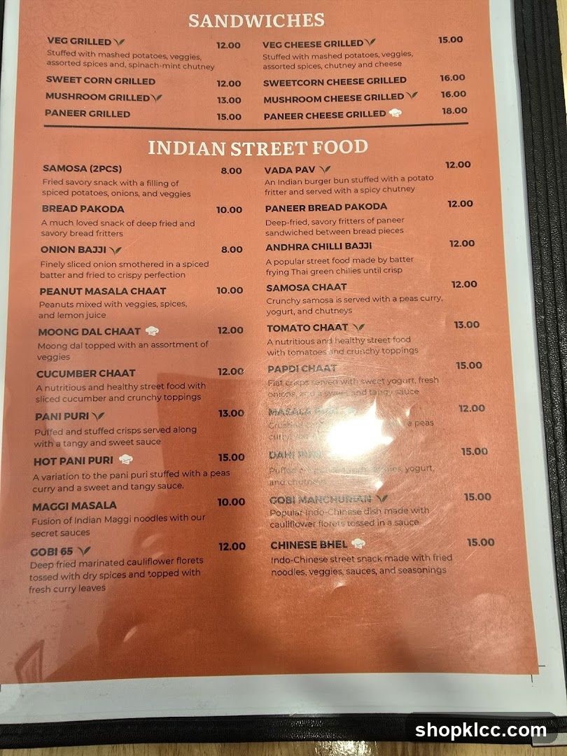 Indian Street Food & Sandwiches