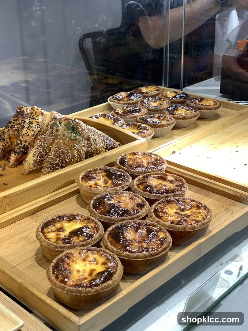 Pastries in a Display Case