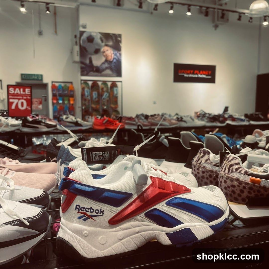 Reebok Shoes on Display