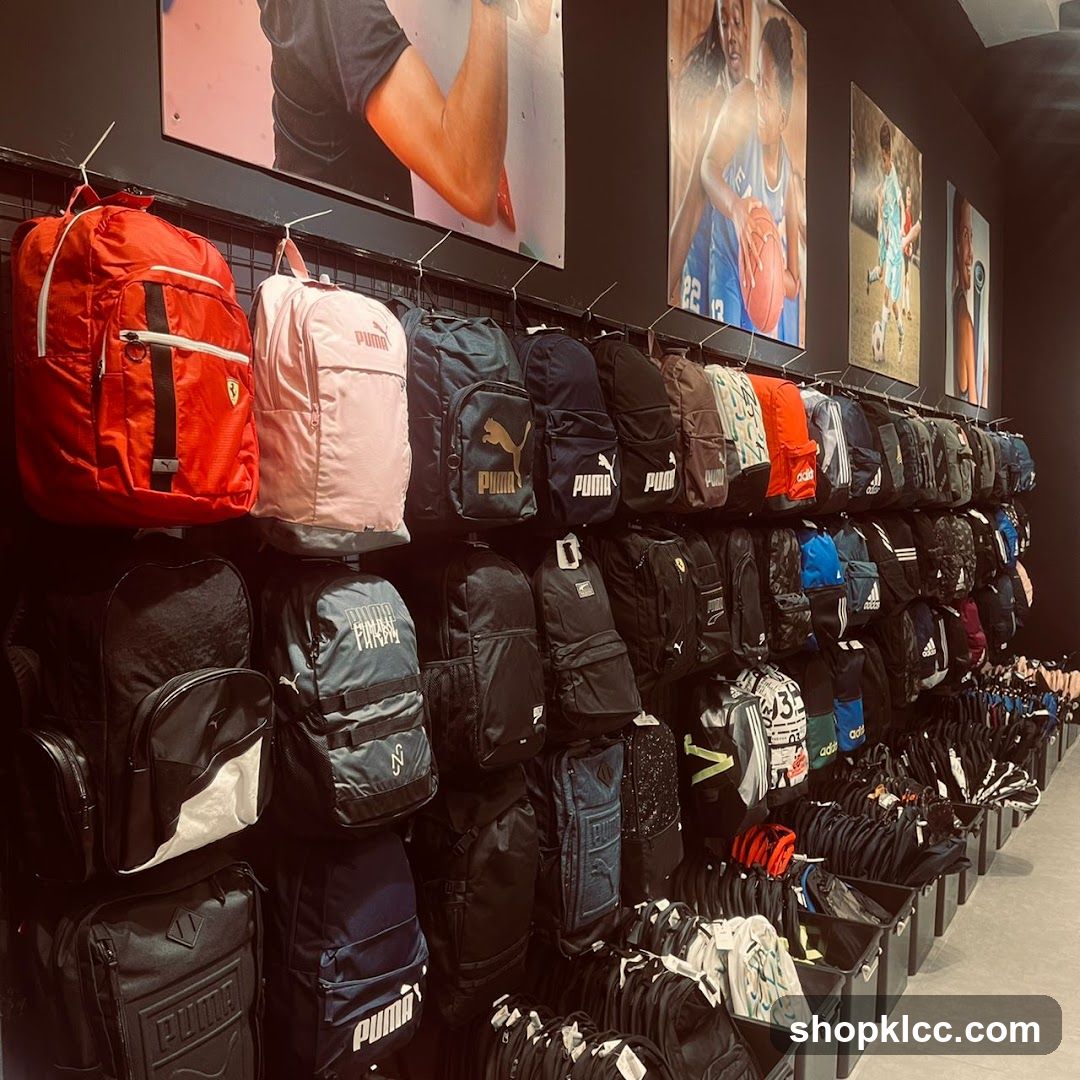 Puma Backpacks Display