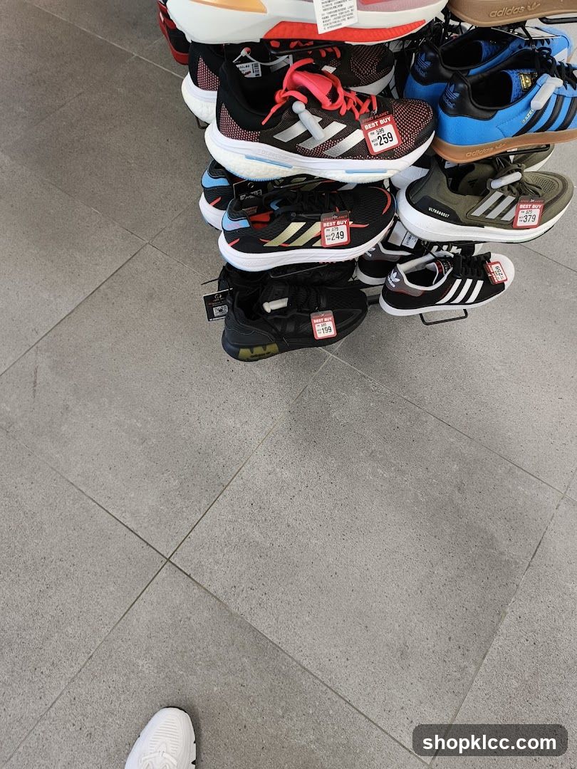 Athletic Shoes Display