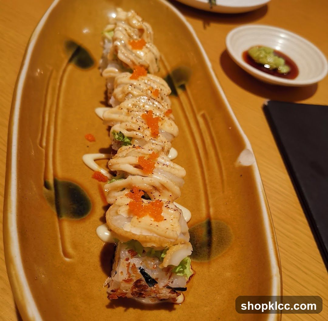 Sushi Roll with Toppings