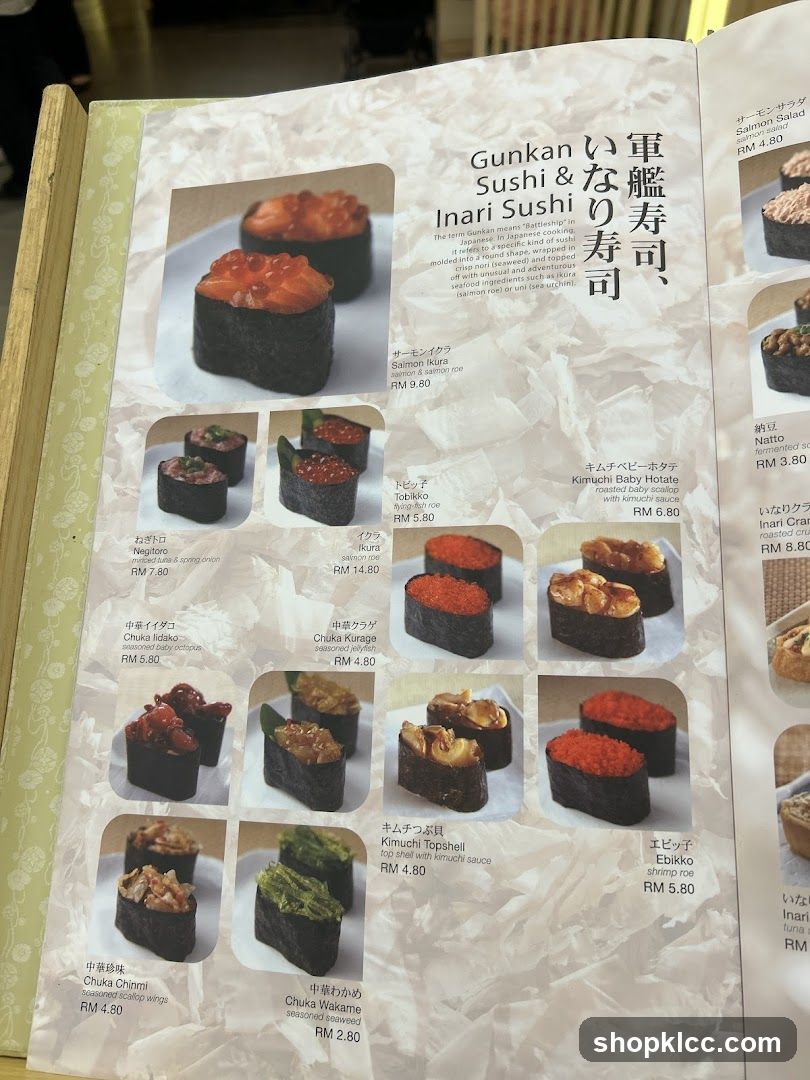 Gunkan Sushi & Inari Sushi
