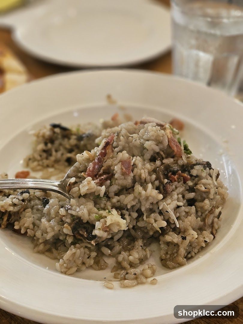 Mushroom Risotto with Bacon
