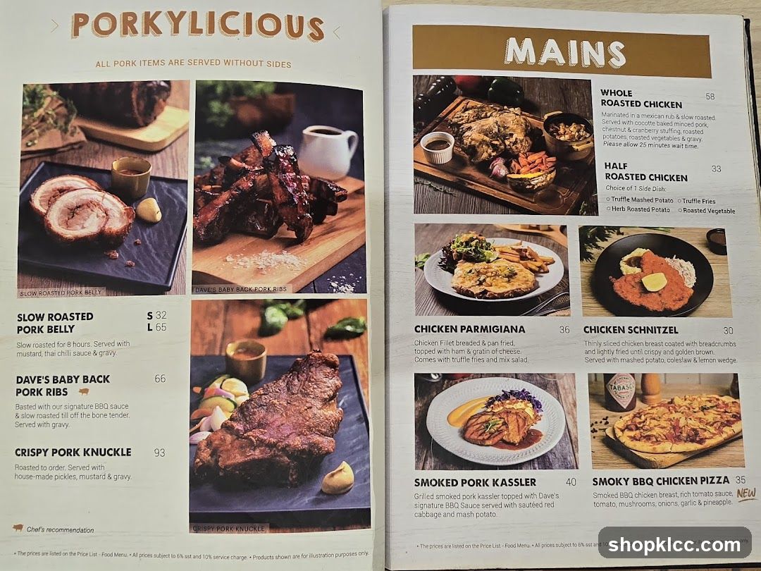 PORKYLICIOUS MAINS