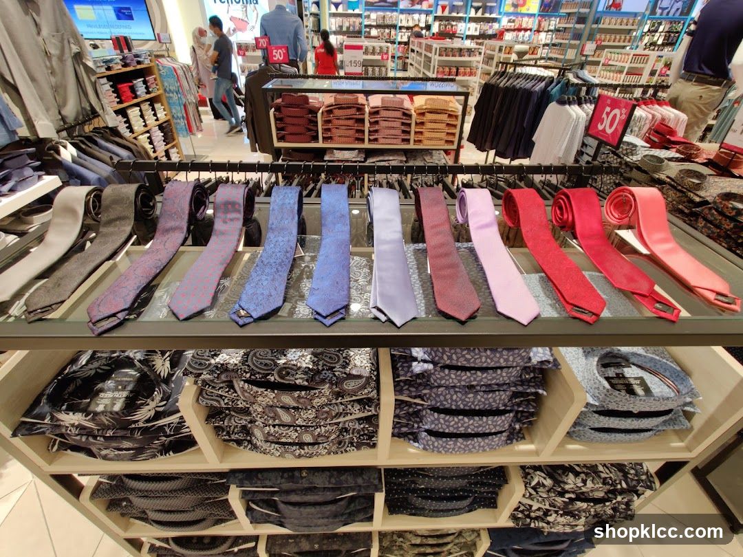 Ties and Shirts Display