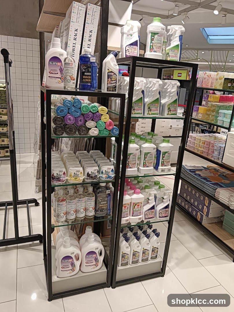 Cleaning Supplies Display