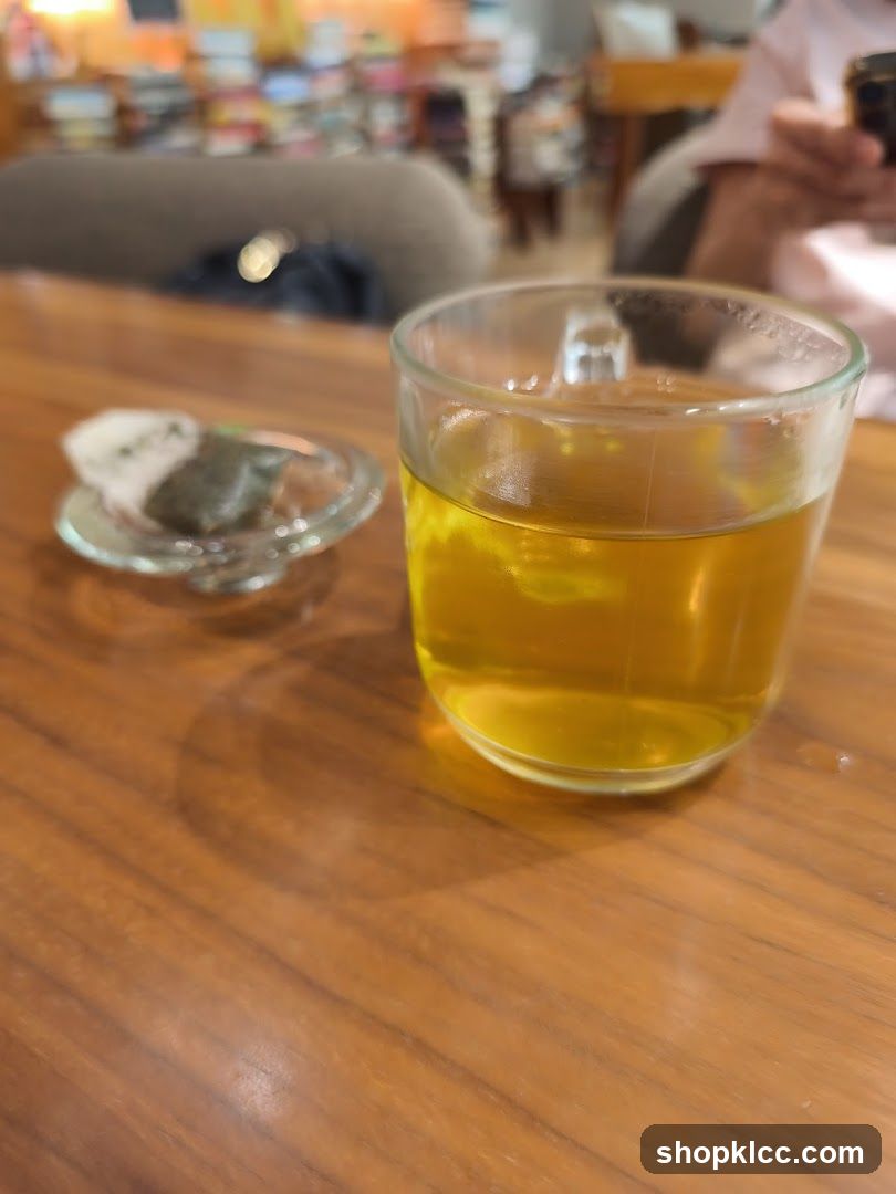 Tea and Snacks on a Table